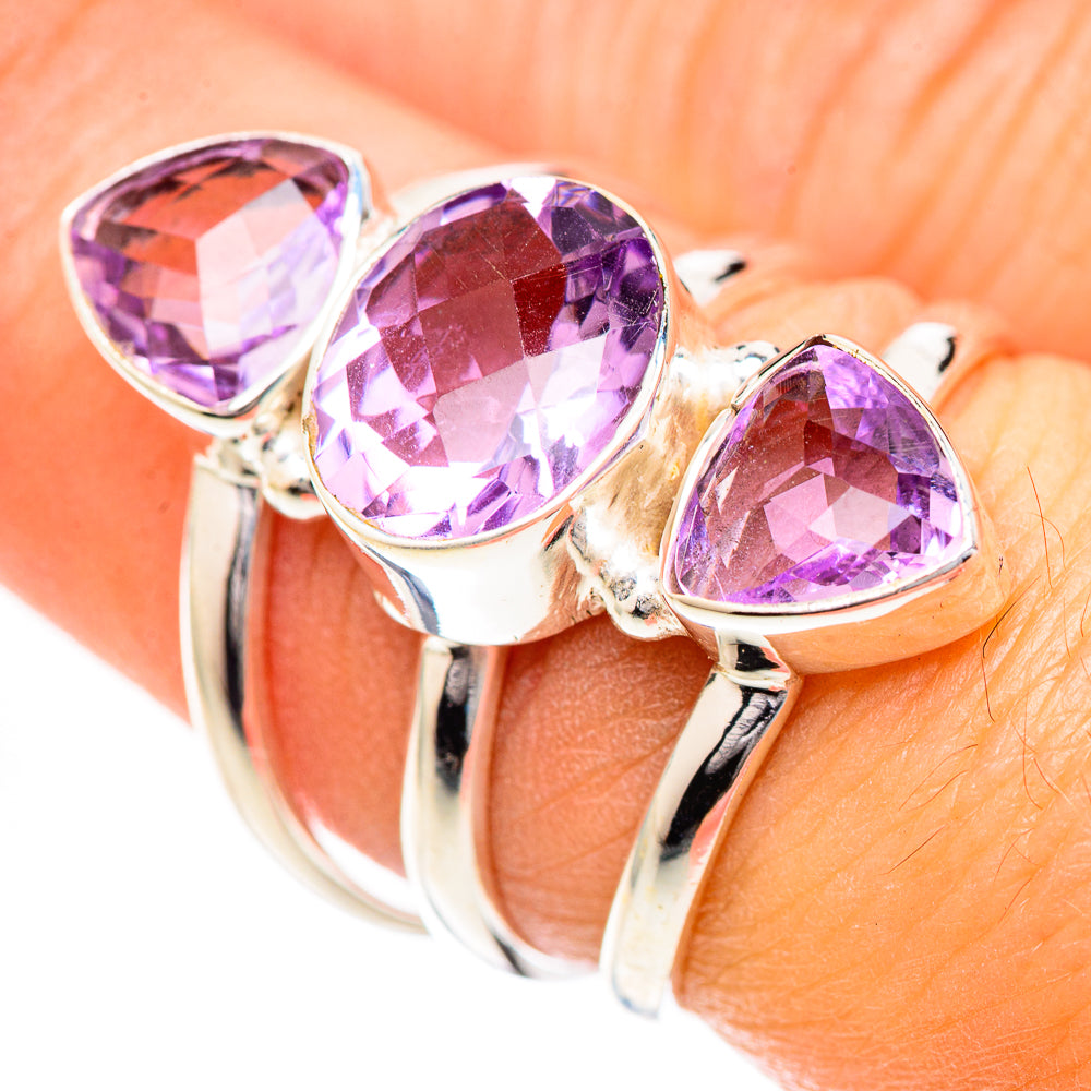 Amethyst Rings handcrafted by Ana Silver Co - RING124908