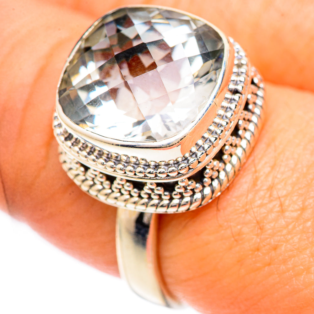 White Quartz Rings handcrafted by Ana Silver Co - RING124911