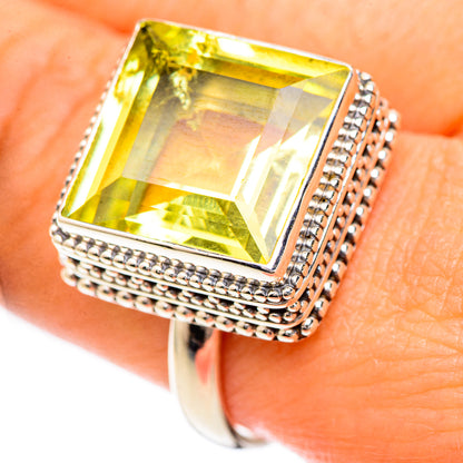 Lemon Quartz Rings handcrafted by Ana Silver Co - RING124916