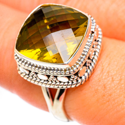 Olive Quartz Rings handcrafted by Ana Silver Co - RING124917