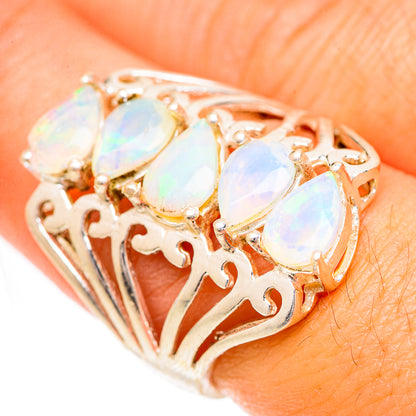 Ethiopian Opal Rings handcrafted by Ana Silver Co - RING124937