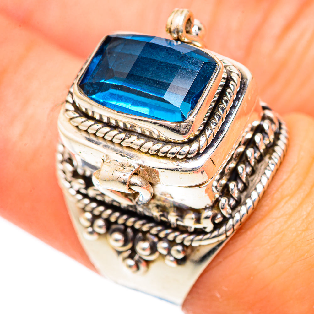 Swiss Blue Topaz Rings handcrafted by Ana Silver Co - RING124943