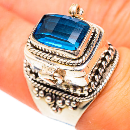 Swiss Blue Topaz Rings handcrafted by Ana Silver Co - RING124943