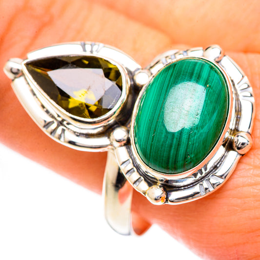 Malachite Rings handcrafted by Ana Silver Co - RING124947