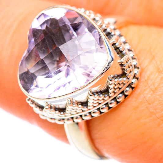 Pink Amethyst Rings handcrafted by Ana Silver Co - RING124951