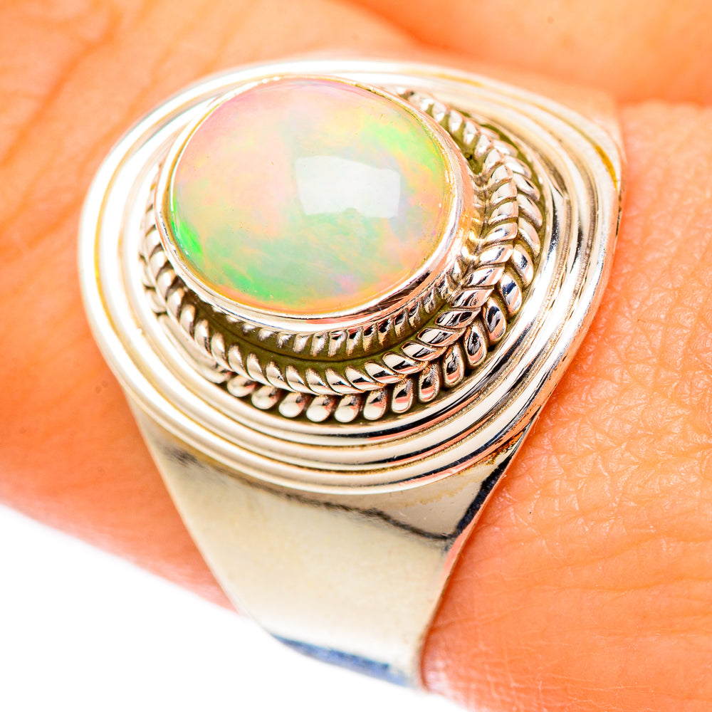 Ethiopian Opal Rings handcrafted by Ana Silver Co - RING124955