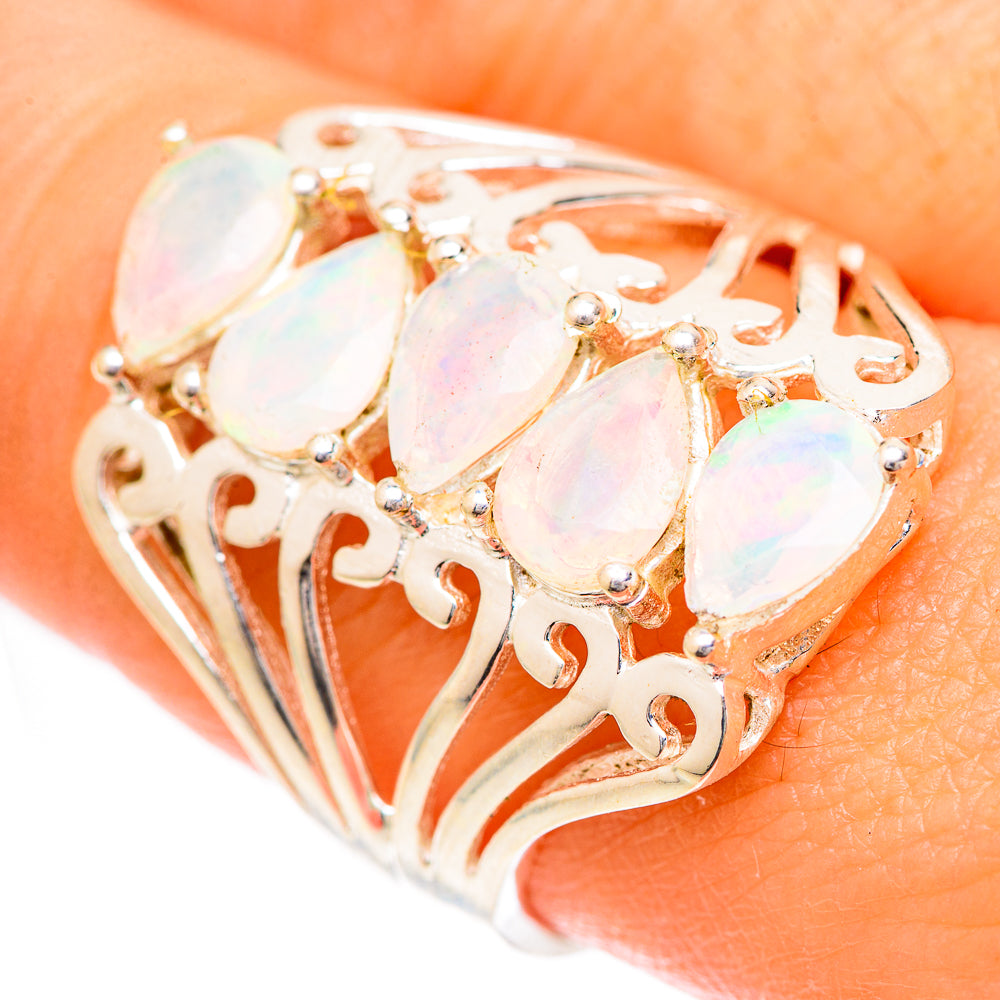Ethiopian Opal Rings handcrafted by Ana Silver Co - RING124956