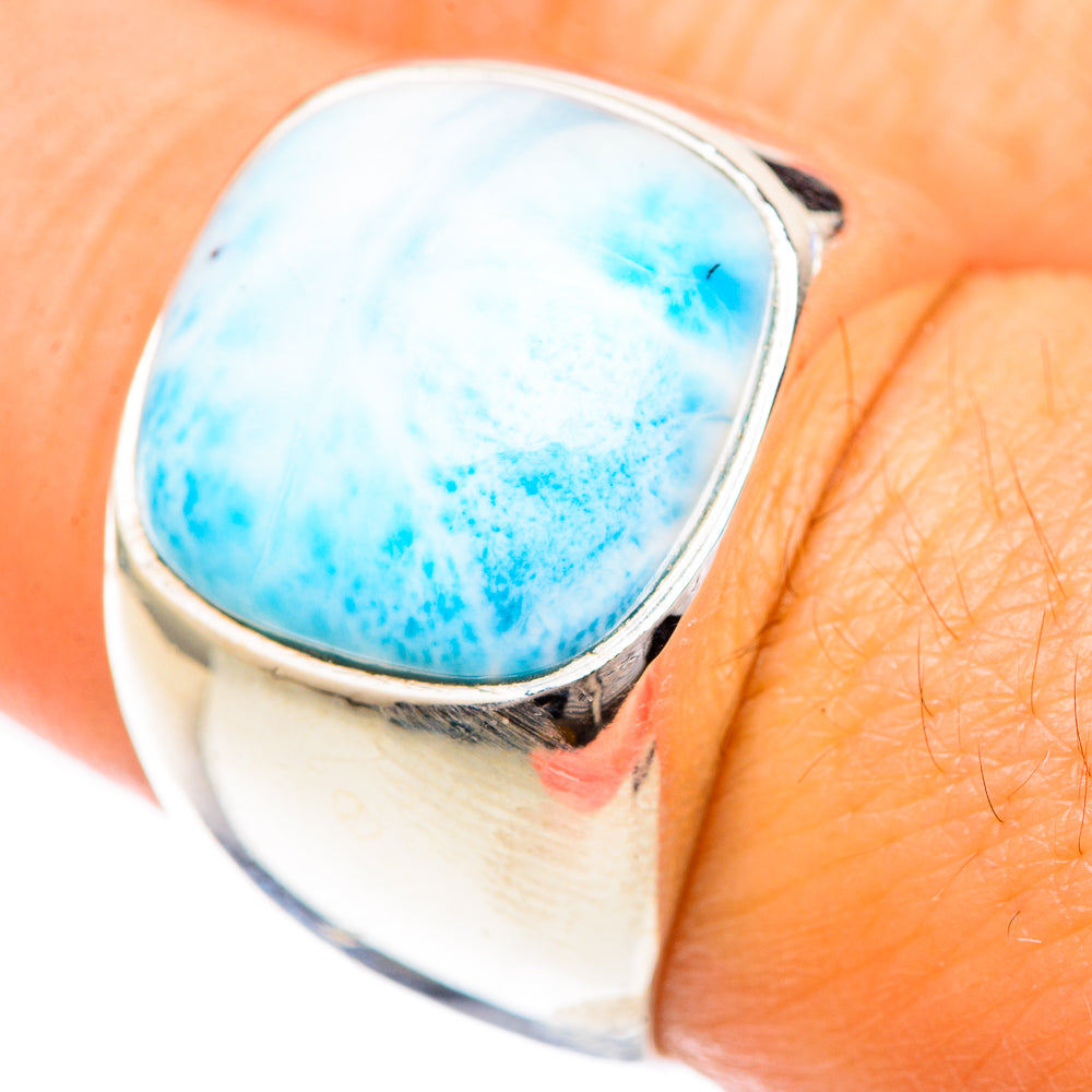 Larimar Rings handcrafted by Ana Silver Co - RING124959