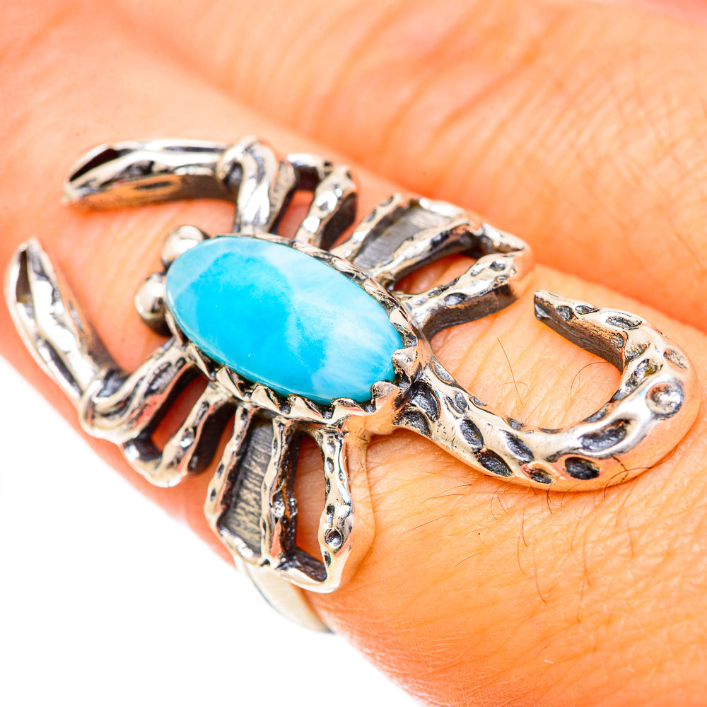 Larimar Rings handcrafted by Ana Silver Co - RING124960