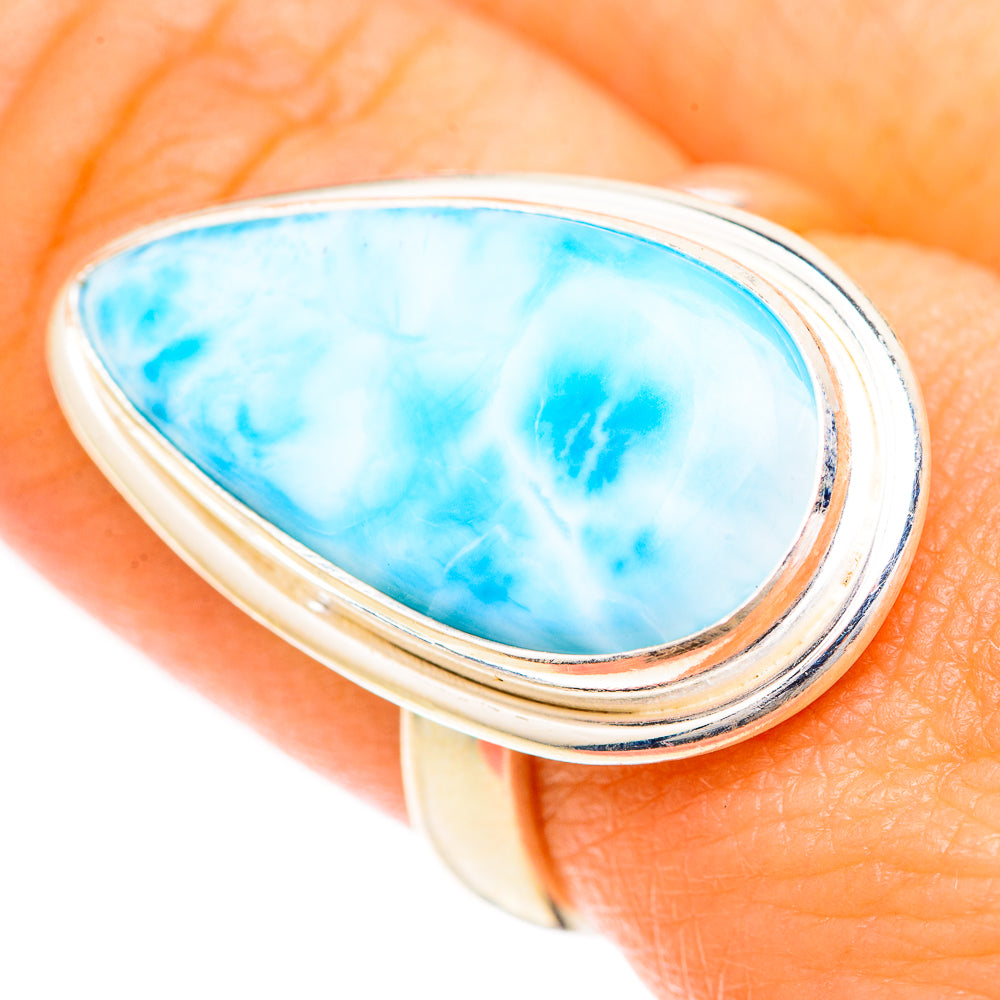 Larimar Rings handcrafted by Ana Silver Co - RING124962