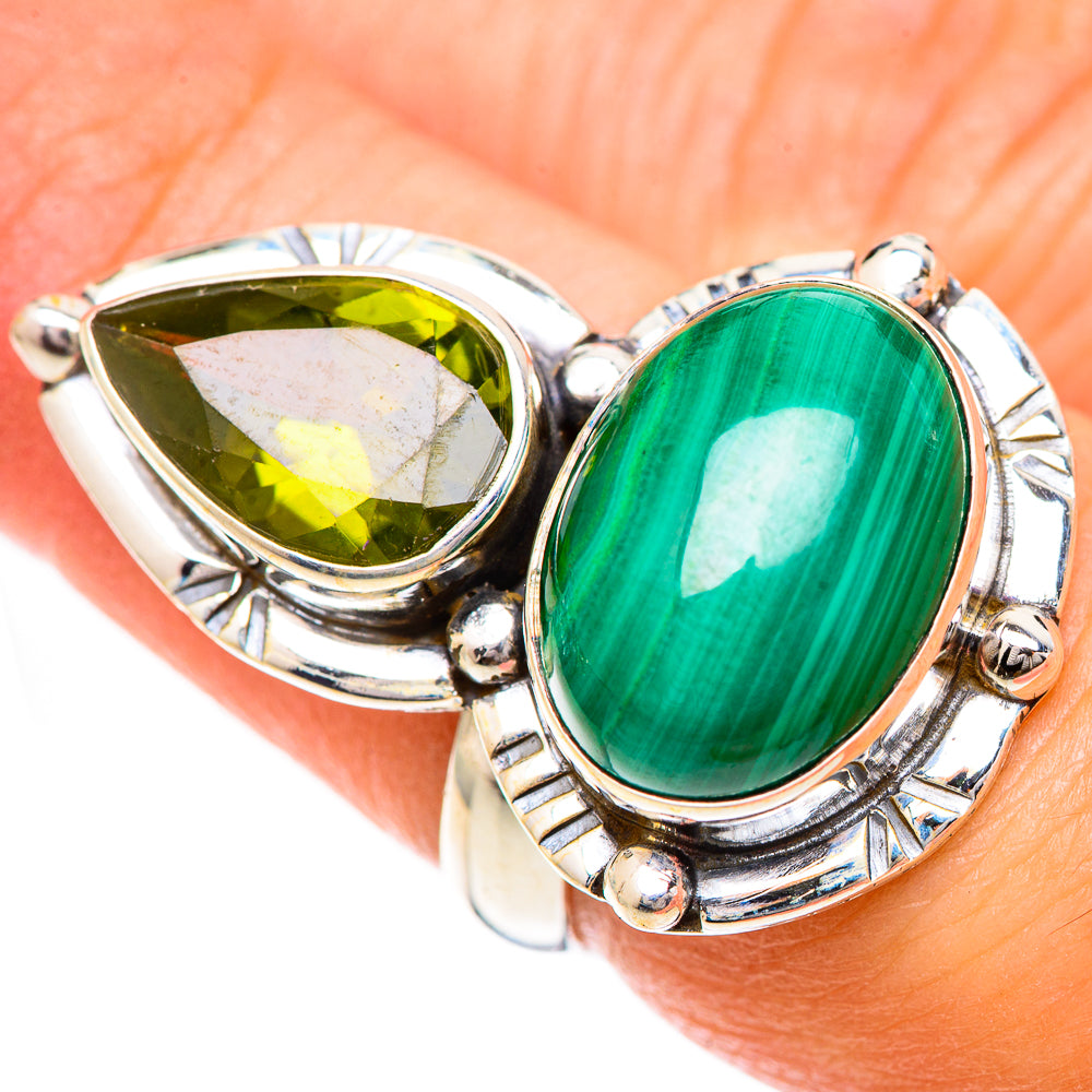 Malachite Rings handcrafted by Ana Silver Co - RING124965