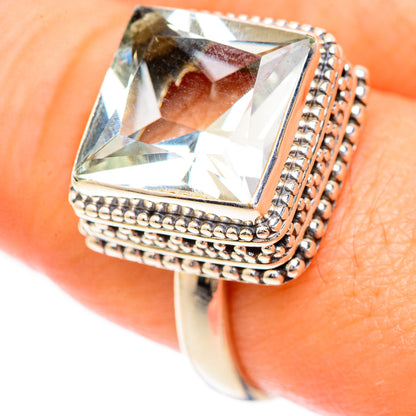 Green Amethyst Rings handcrafted by Ana Silver Co - RING124967
