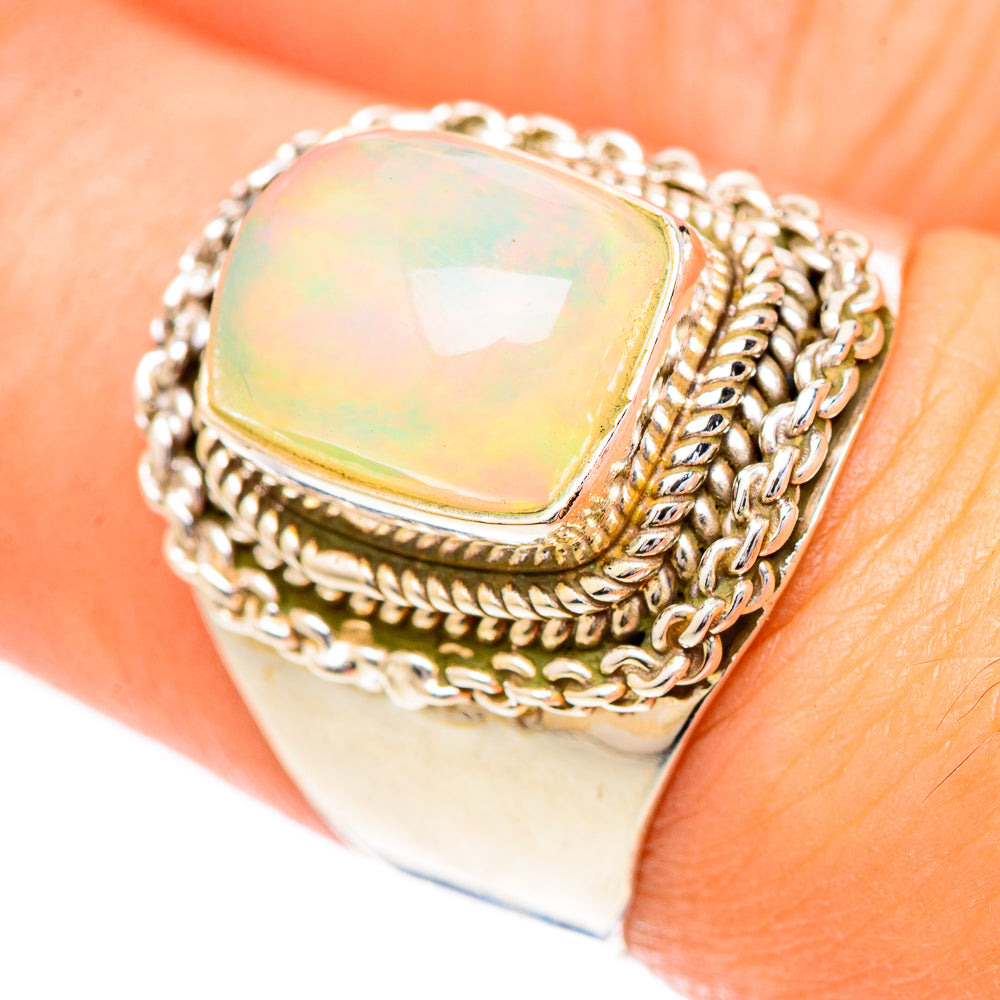 Ethiopian Opal Rings handcrafted by Ana Silver Co - RING124971