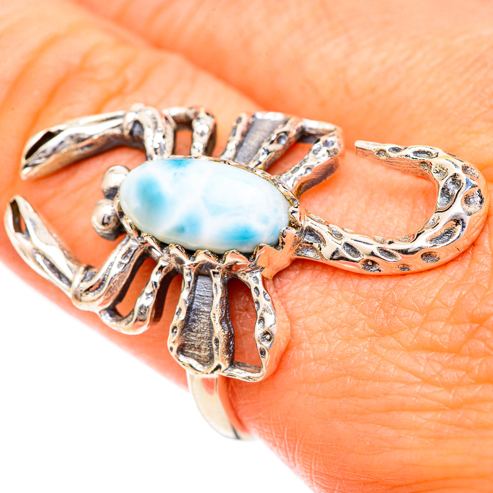 Larimar Rings handcrafted by Ana Silver Co - RING124974