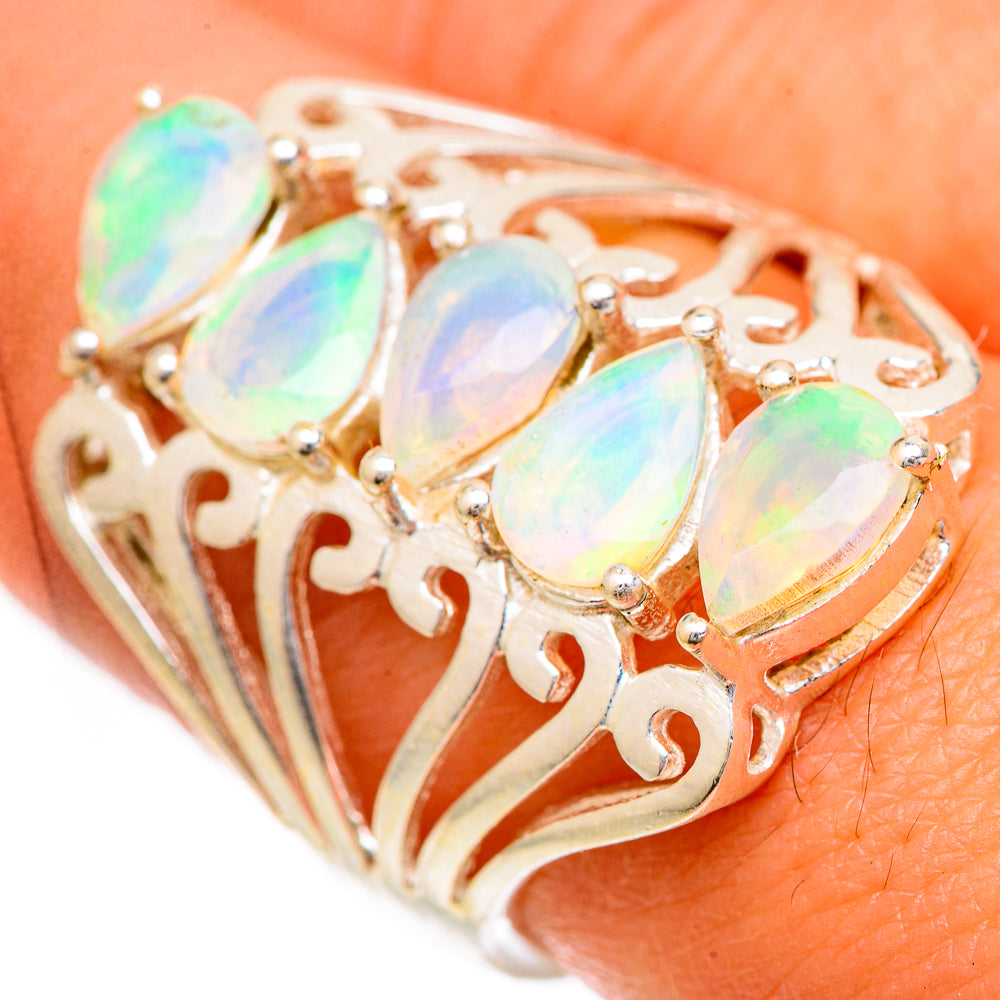 Ethiopian Opal Rings handcrafted by Ana Silver Co - RING124985