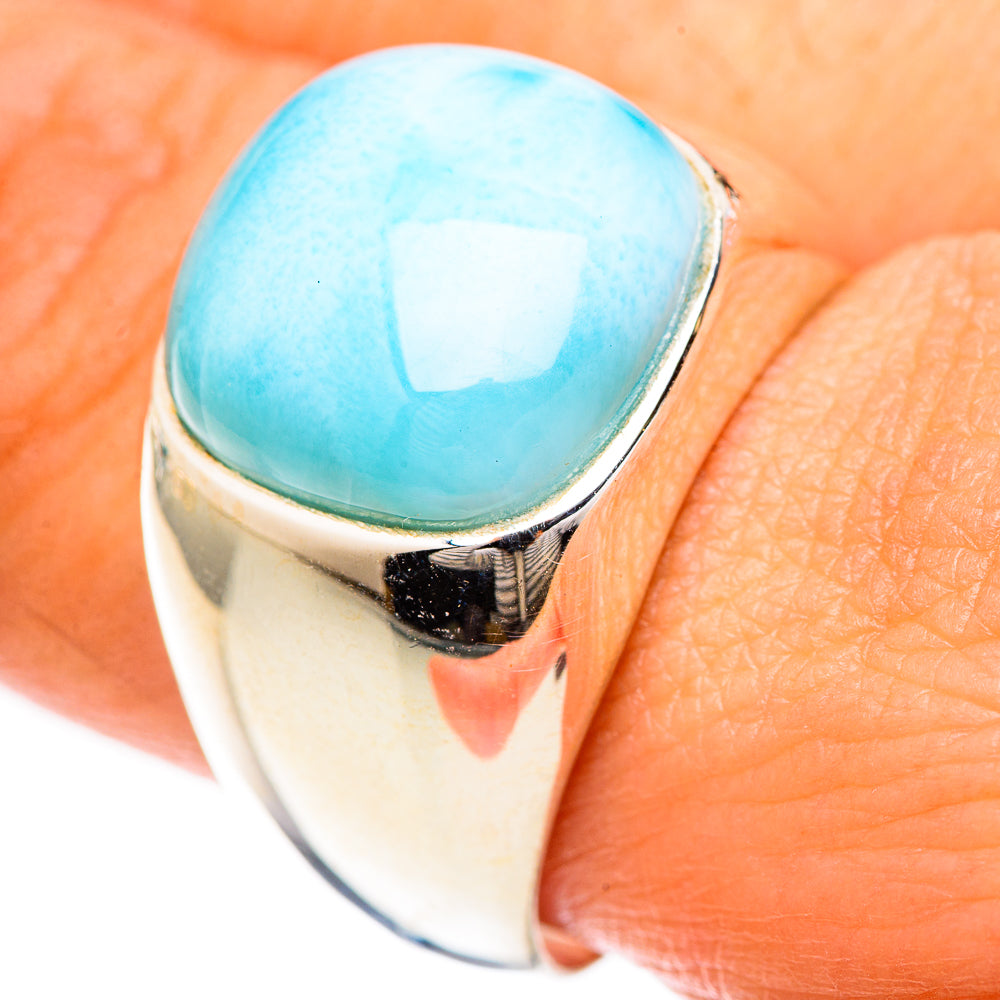 Larimar Rings handcrafted by Ana Silver Co - RING124988