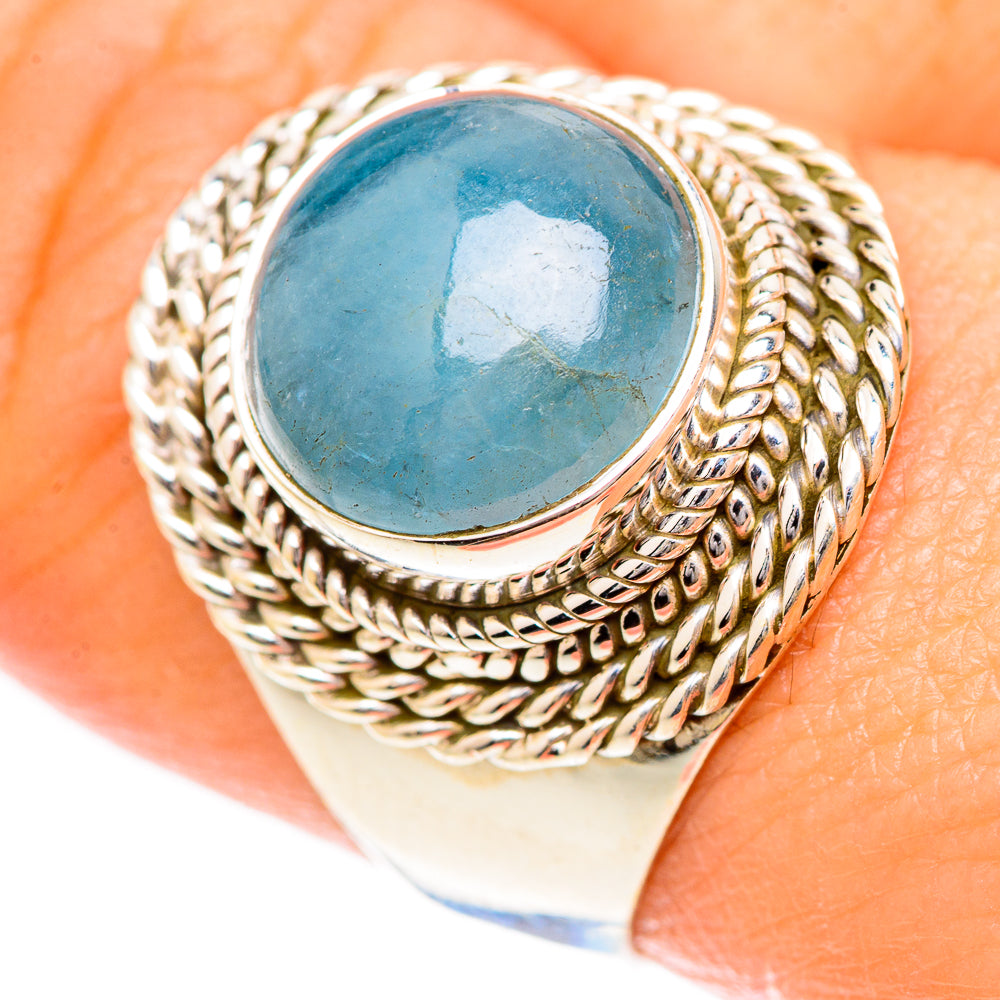 Aquamarine Rings handcrafted by Ana Silver Co - RING124990