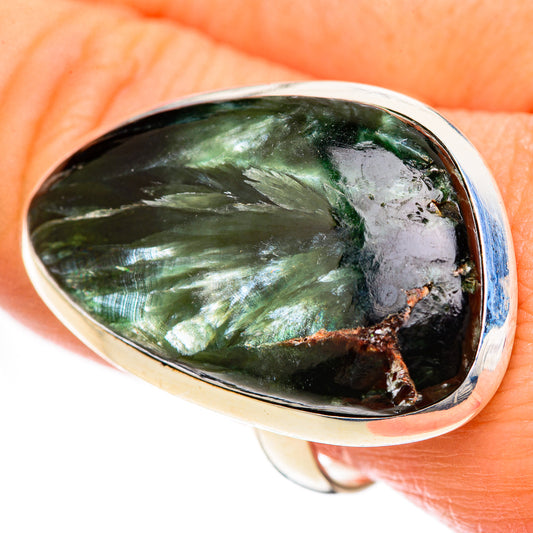 Seraphinite Rings handcrafted by Ana Silver Co - RING124998