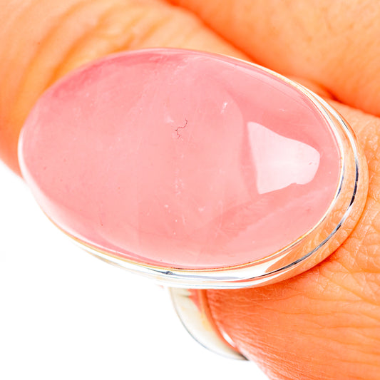 Rose Quartz Rings handcrafted by Ana Silver Co - RING124999