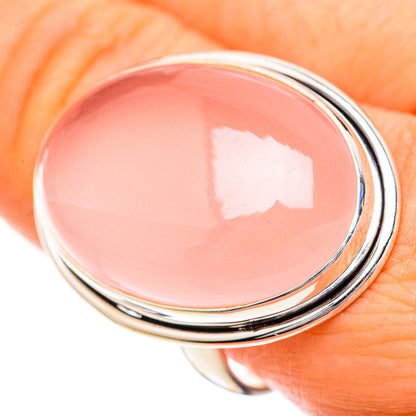 Rose Quartz Rings handcrafted by Ana Silver Co - RING125000