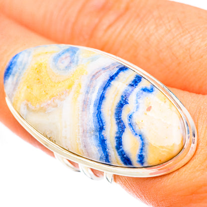 Blue Scheelite Rings handcrafted by Ana Silver Co - RING125017