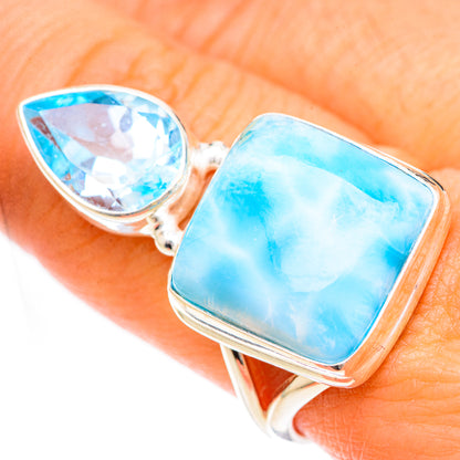 Larimar Rings handcrafted by Ana Silver Co - RING125022