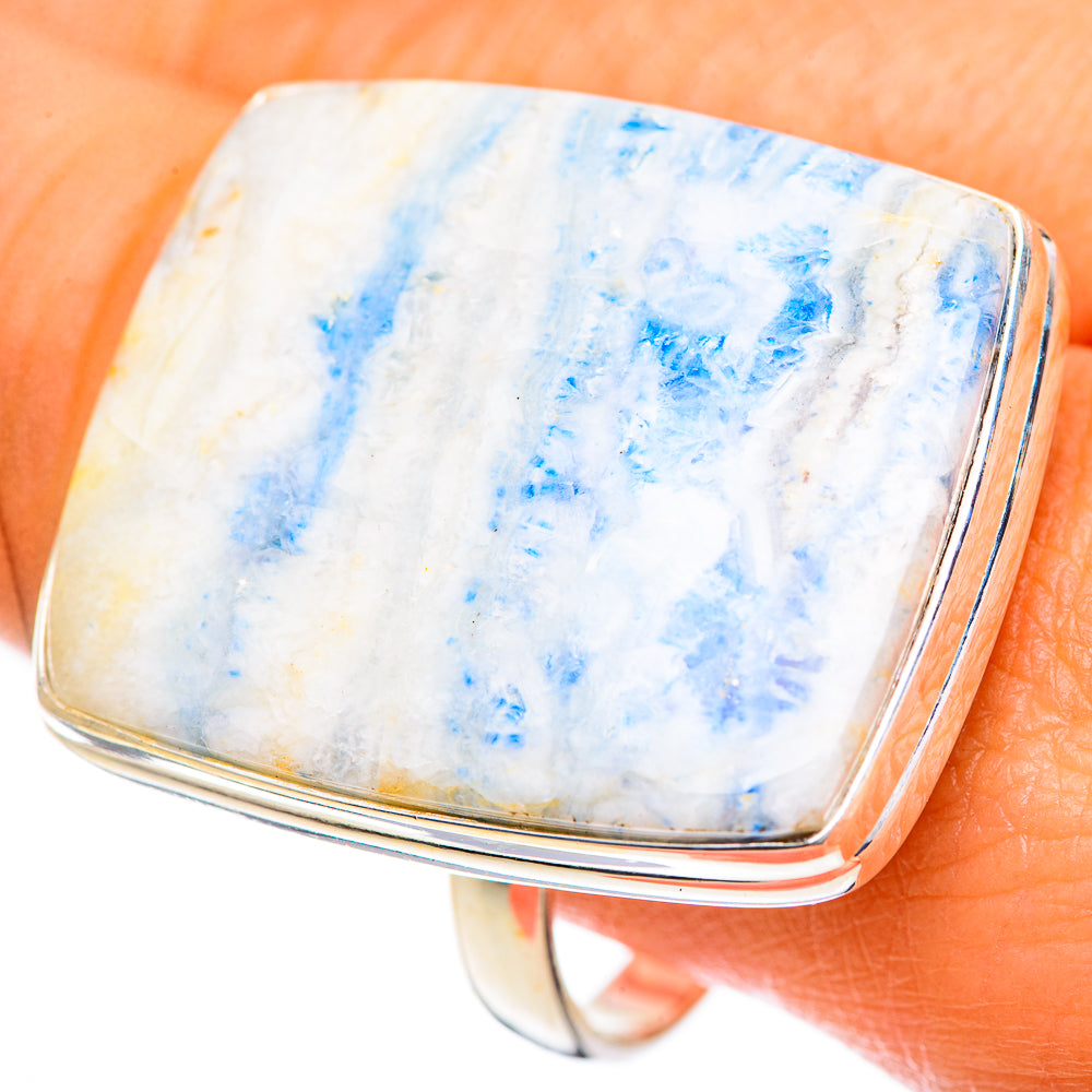 Blue Scheelite Rings handcrafted by Ana Silver Co - RING125025