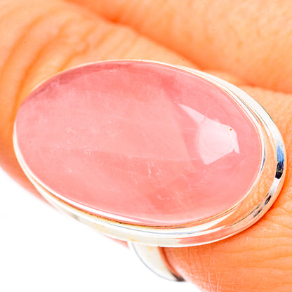 Rose Quartz Rings handcrafted by Ana Silver Co - RING125030