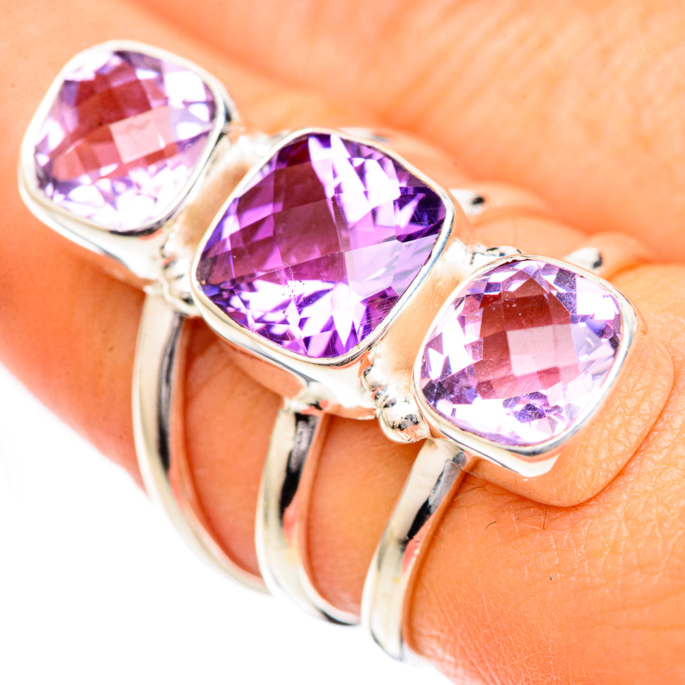 Amethyst Rings handcrafted by Ana Silver Co - RING125032