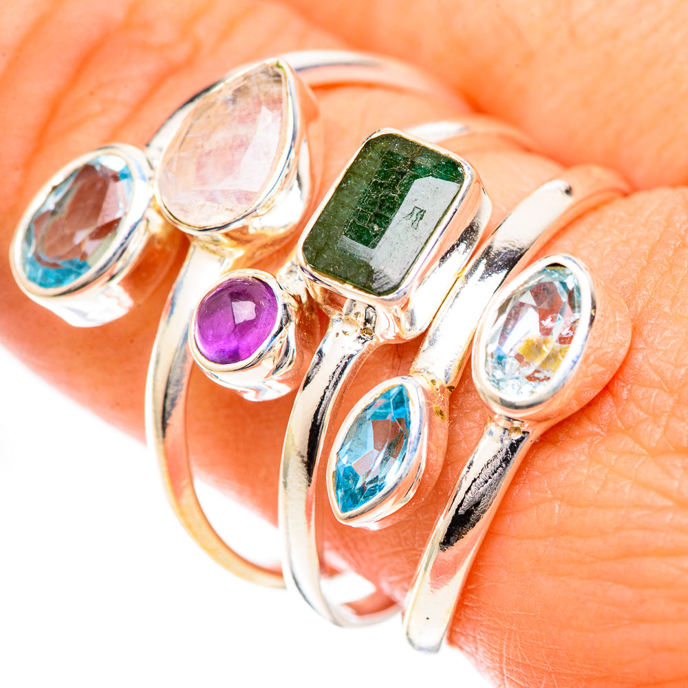 Emerald Rings handcrafted by Ana Silver Co - RING125037
