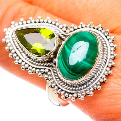 Malachite Rings handcrafted by Ana Silver Co - RING125054