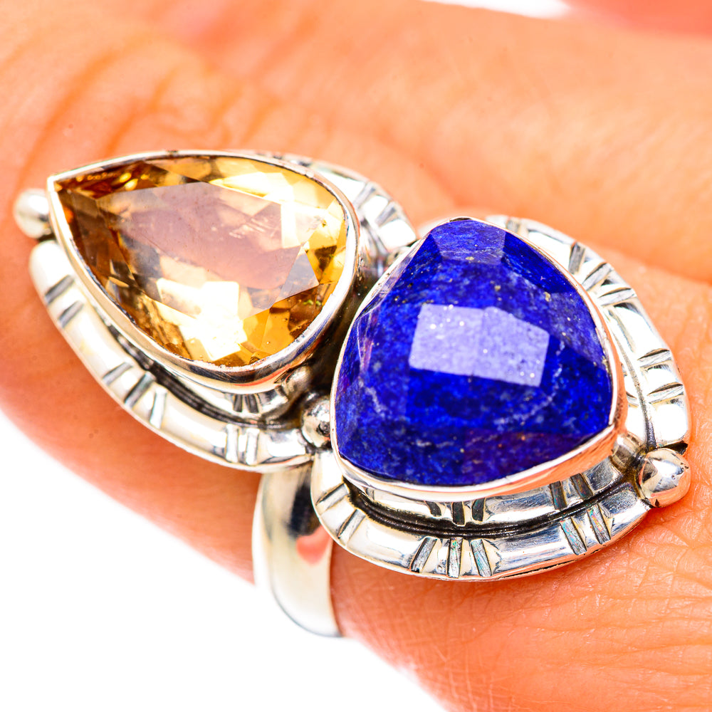 Lapis Lazuli Rings handcrafted by Ana Silver Co - RING125065