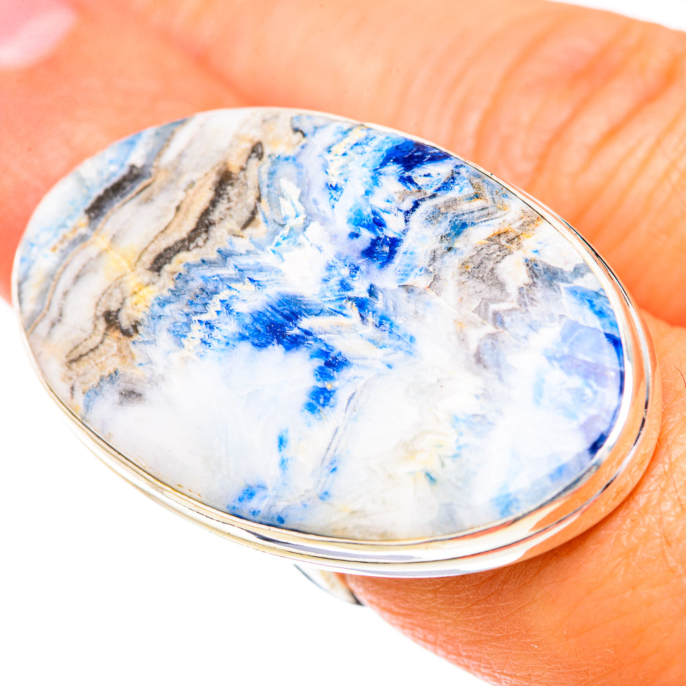 Blue Scheelite Rings handcrafted by Ana Silver Co - RING125071