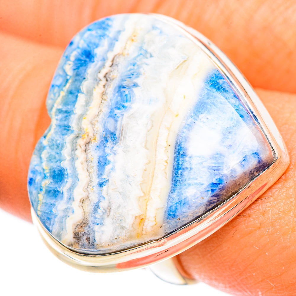 Blue Scheelite Rings handcrafted by Ana Silver Co - RING125077