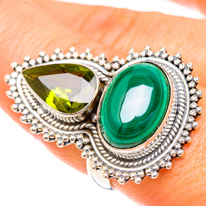 Malachite Rings handcrafted by Ana Silver Co - RING125082