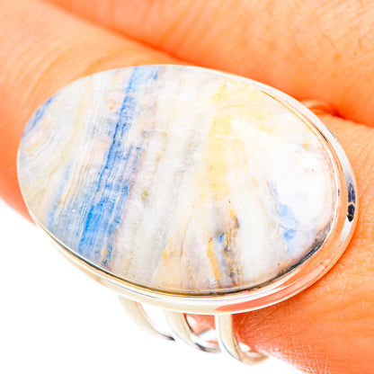 Blue Scheelite Rings handcrafted by Ana Silver Co - RING125101
