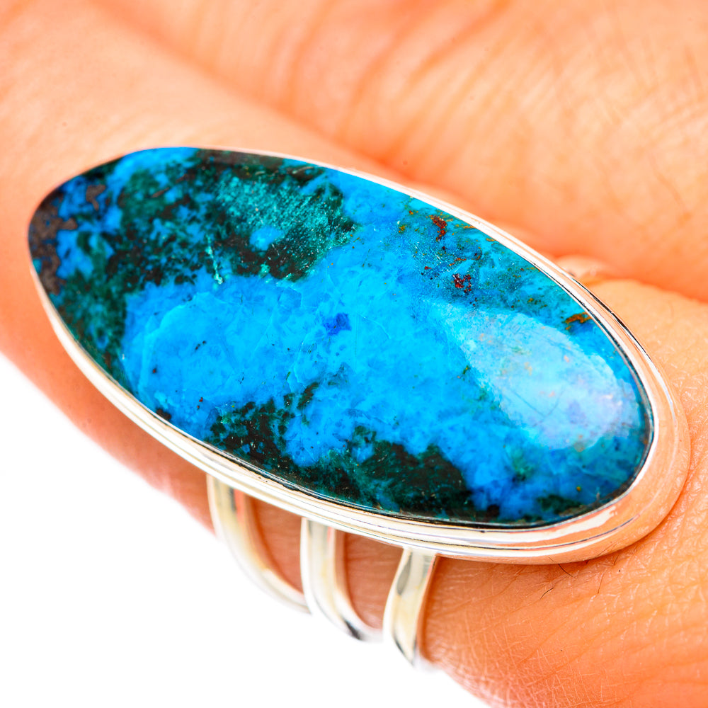 Chrysocolla Rings handcrafted by Ana Silver Co - RING125118