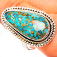 Blue Copper Composite Turquoise Rings handcrafted by Ana Silver Co - RING125126