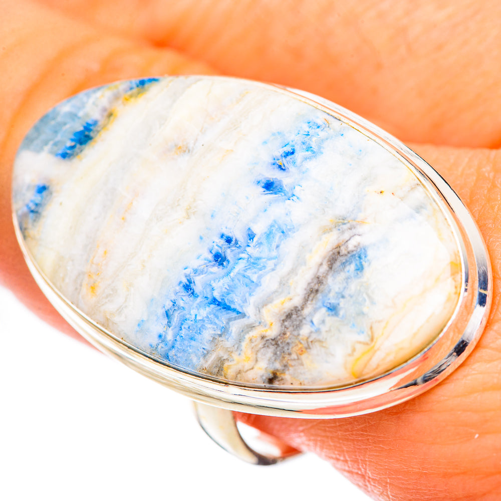 Blue Scheelite Rings handcrafted by Ana Silver Co - RING125139