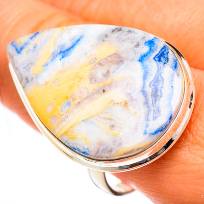 Blue Scheelite Rings handcrafted by Ana Silver Co - RING125144