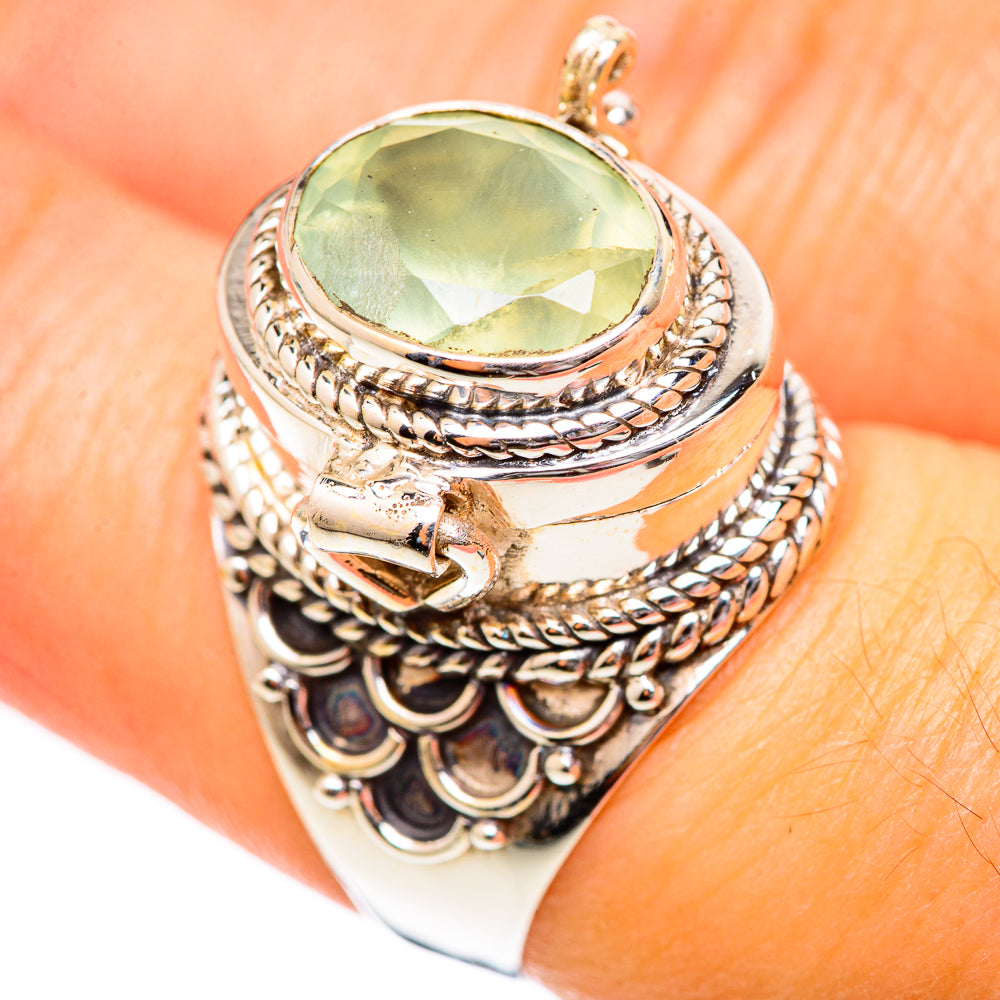 Prehnite Rings handcrafted by Ana Silver Co - RING125155