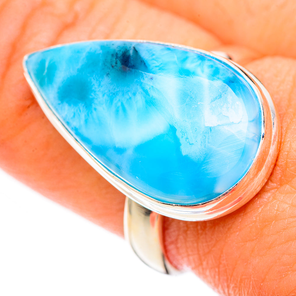 Larimar Rings handcrafted by Ana Silver Co - RING125178