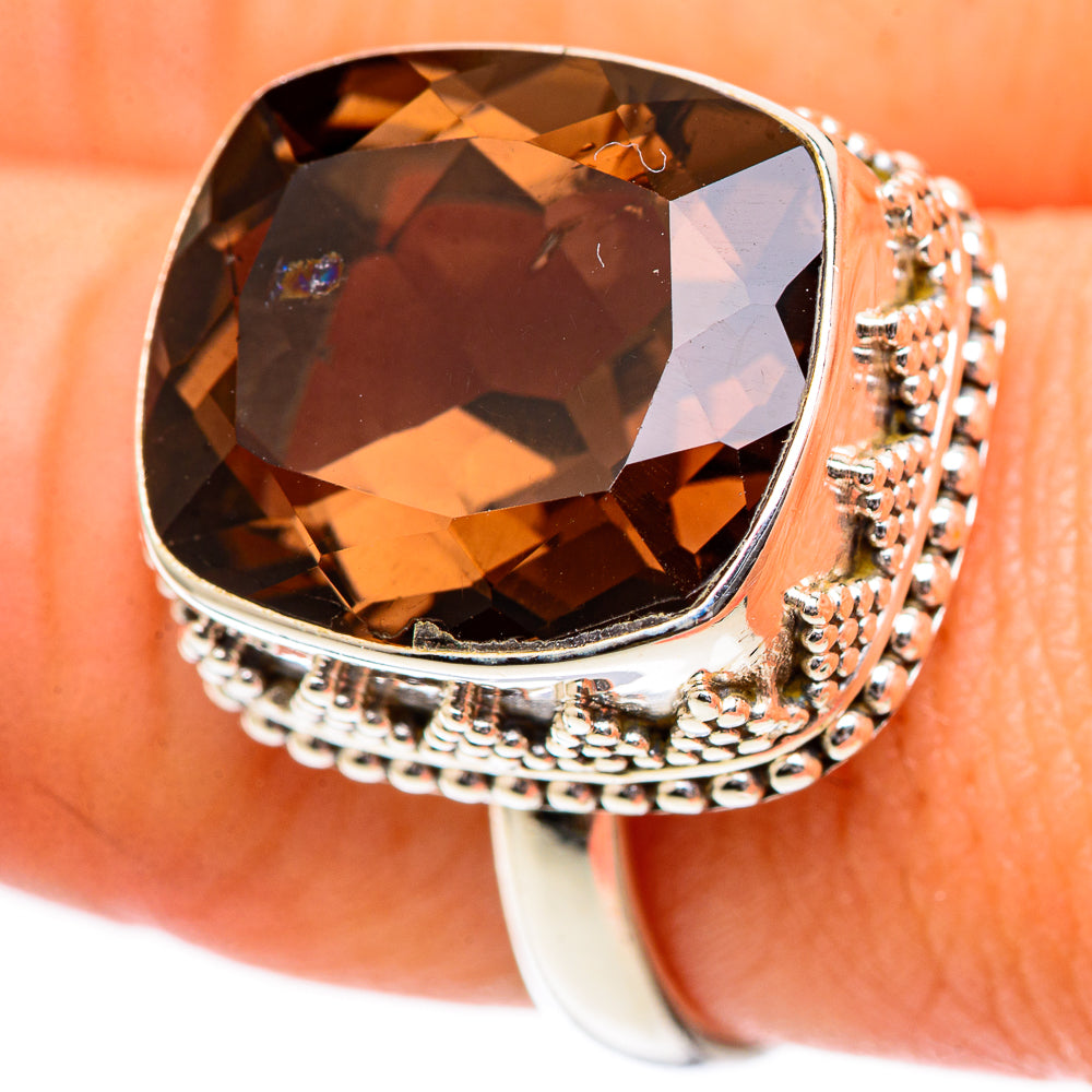 Smoky Quartz Rings handcrafted by Ana Silver Co - RING125186