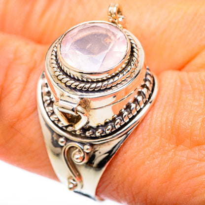 Rose Quartz Rings handcrafted by Ana Silver Co - RING125189