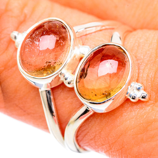 Watermelon Tourmaline Rings handcrafted by Ana Silver Co - RING125200