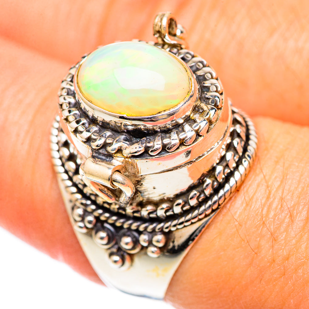 Ethiopian Opal Rings handcrafted by Ana Silver Co - RING125202
