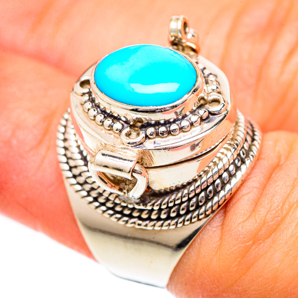 Sleeping Beauty Turquoise Rings handcrafted by Ana Silver Co - RING125206