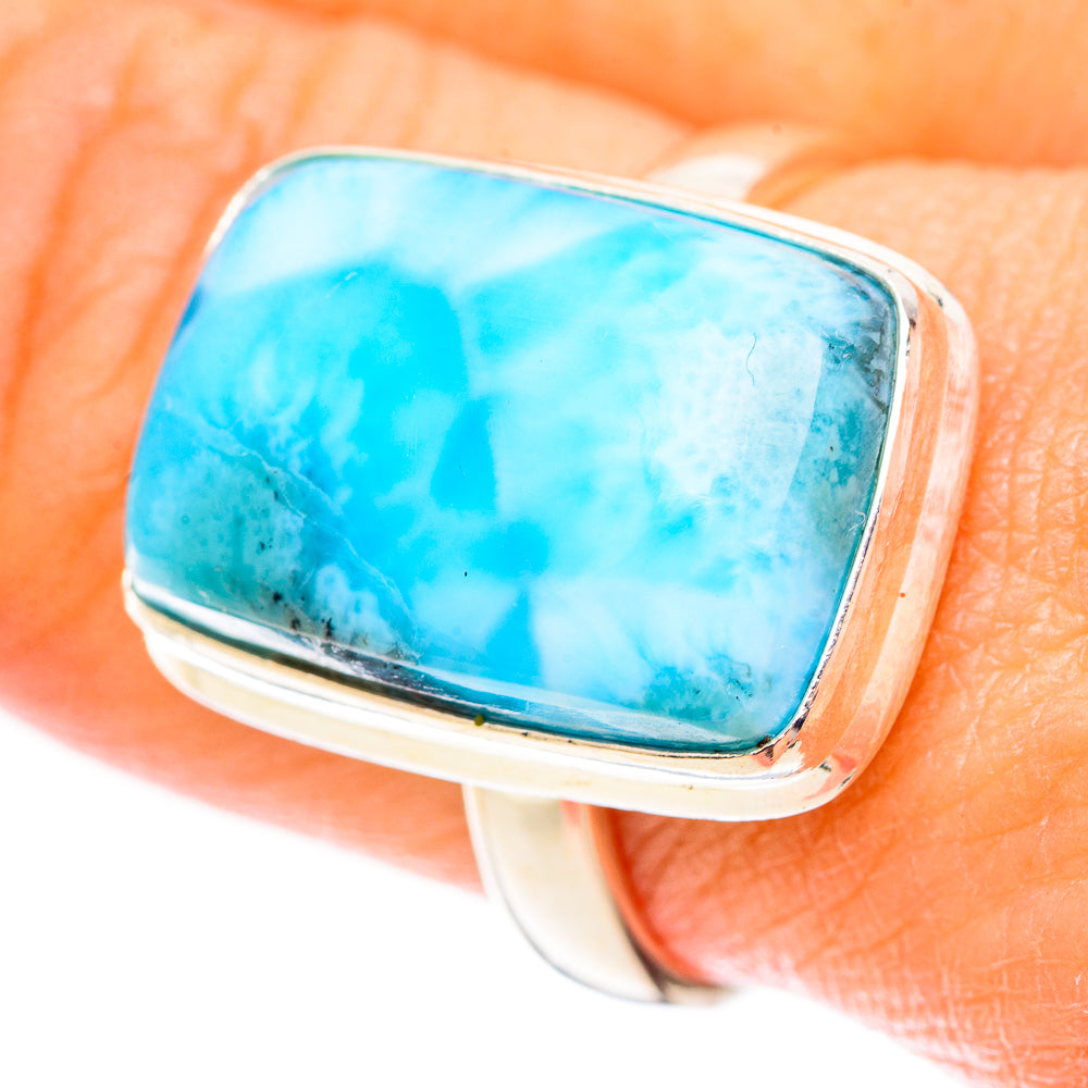 Larimar Rings handcrafted by Ana Silver Co - RING125210