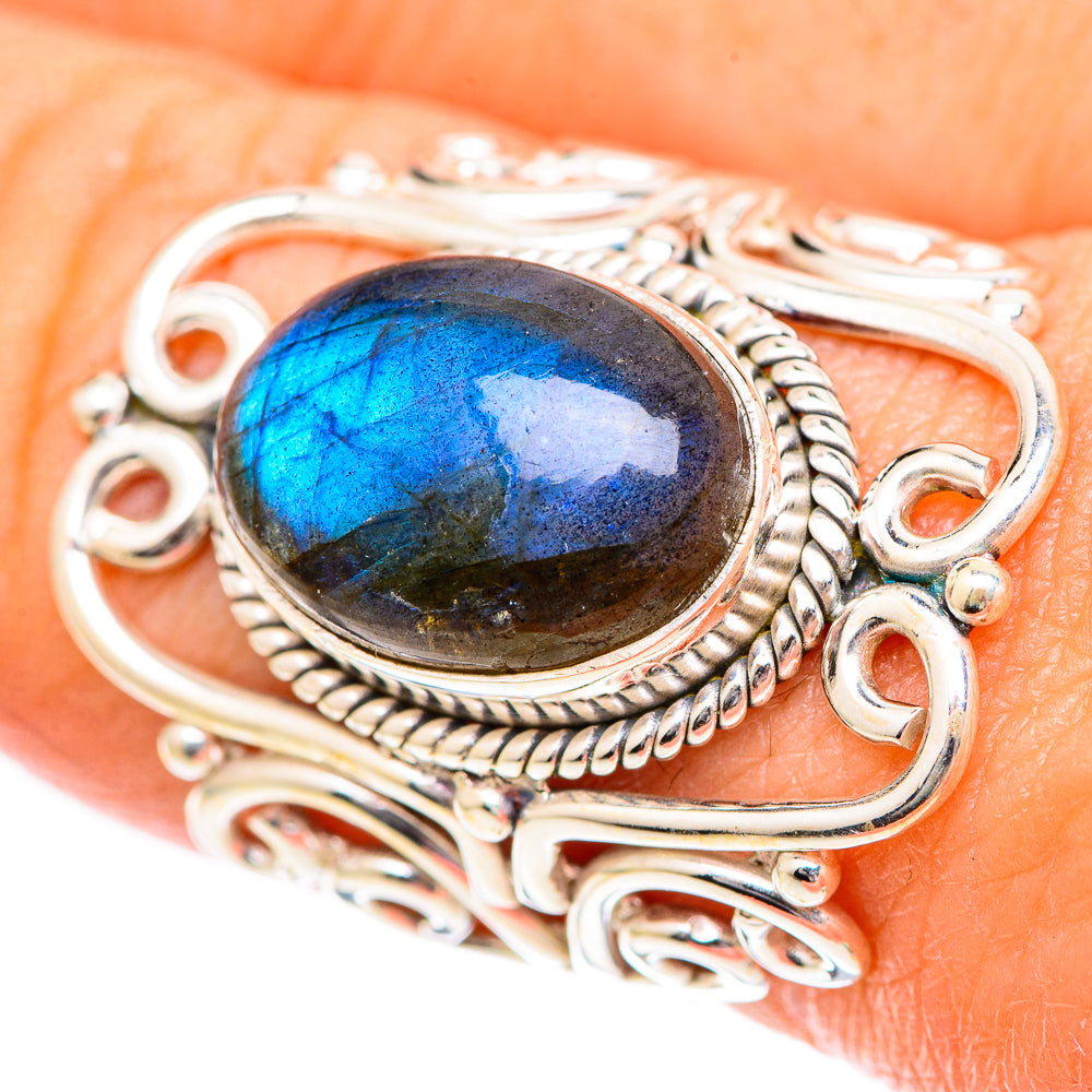 Labradorite Rings handcrafted by Ana Silver Co - RING125211