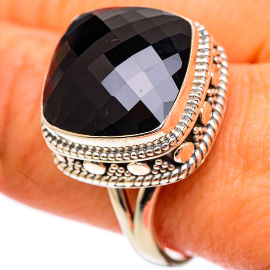 Black Onyx Rings handcrafted by Ana Silver Co - RING125223